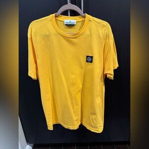 Stone Island Yellow Short Sleeve Tee size M worn ONCE